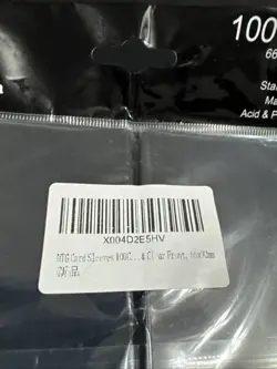 MTG Card Sleeves 100CT (Duskmourn Ghost) Matte Art Card Sleeves Matte Black - Image 4