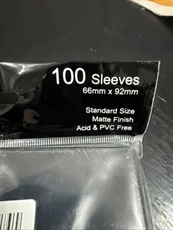 MTG Card Sleeves 100CT (Duskmourn Ghost) Matte Art Card Sleeves Matte Black - Image 5