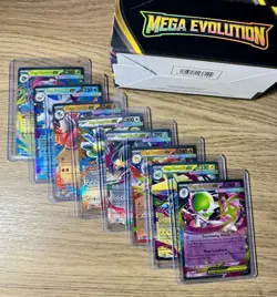 Mega Evolution EX Pokemon Card Collection Pack 8 TOTAL CARDS ALL NEW MEGA EX’S - Image 1