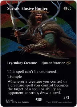 MTG Tarkir Dragonstorm Surrak, Elusive Hunter Borderless Showcase (Rare) - Image 1