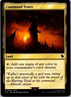 Command Tower (0484) C Land regular Commander: FINAL FANTASY 484 Near Mint - Image 1