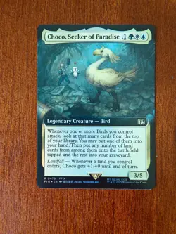 Choco, Seeker Of Paradise x1 MTG Final Fantasy NM Foil Extended Art - Image 1