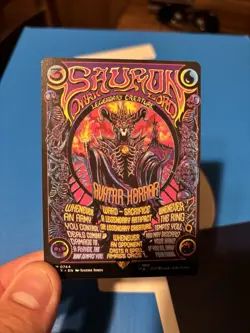 Sauron, the Dark Lord Borderless Poster - Non-Foil English MTG Lord Of The Rings - Image 1