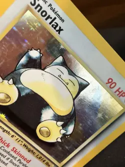 Pokemon Jungle First Edition Snorlax 11/64 90 MP Card Holographic Rare - Image 3