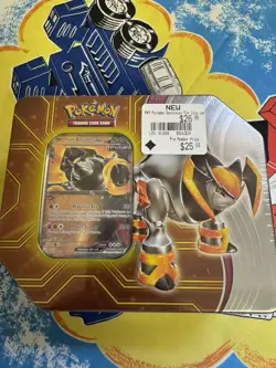 Pokemon Paradox Destinies Iron Boulder ex Tin Set - Image 2