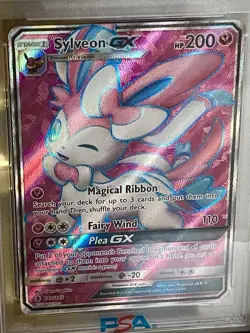 2017 Pokemon Sun & Moon #140 FA/Sylveon Gx Guardians Rising PSA Graded 9 MINT - Image 3