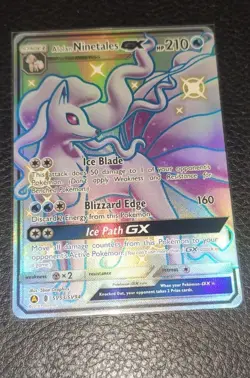 ALOLAN NINETALES GX - SHINY - SV53/SV94 - HIDDEN FATES - ENG - POKEMON NEAR MINT - Image 1