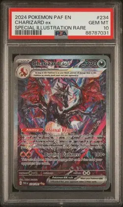 PSA 10 - 2024 Pokemon Paldean Fates CHARIZARD EX #234 (7031) - Image 1