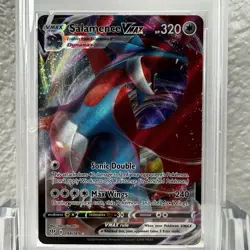 2020 POKEMON SWORD & SHIELD DARKNESS ABLAZE #144 FULL ART/SALAMENCE VMAX PSA 10 - Image 3