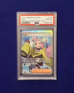 PSA 10 Iono #124 Premium Tournament Promo SVP 2024 Pokemon GEM MINT - Image 1