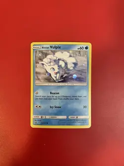 Pokemon Alolan Vulpix 21a/145-Guardians Rising Holo Promo Alternate Art (Swirl) - Image 2