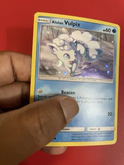 Pokemon Alolan Vulpix 21a/145-Guardians Rising Holo Promo Alternate Art (Swirl) - Image 4