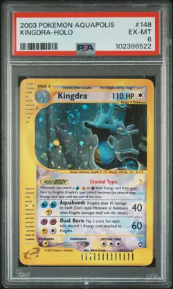 2003 POKEMON AQUAPOLIS #148 KINGDRA-HOLO PSA 6 - Image 1