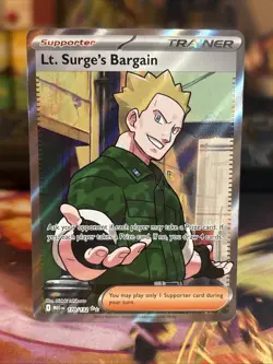 Lt. Surge's Bargain 170/132 - Full Art - Pokemon Mega Evolution - Image 1