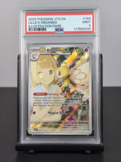 Pokemon TCG - Mint PSA 9 Lillie's Ribombee IR #164 - Journey Together (JTG) - Image 1