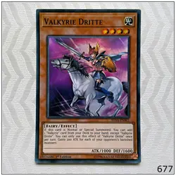 Valkyrie Dritte - SHVA-EN001 - Super Rare 1st Edition Yugioh - Image 1
