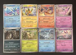 Pokemon Prismatic Evolutions Costco Mini Tins Cosmo Promo Cards (8 Cards Total) - Image 1