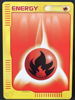 Fire Energy e-Series Japanese Pokemon Card MP - Image 1