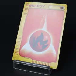 Fire Energy e-Series Japanese Pokemon Card MP - Image 3