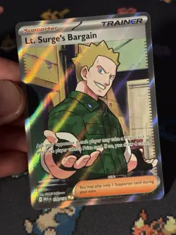 Pokemon Cards Lt. Surge’s Bargain 170/132 Secret Rare Mega Evolution - (NM) - Image 2