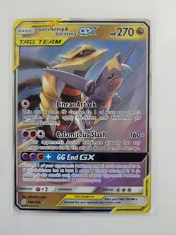 Pokemon TCG Garchomp & Giratina GX Holo Ultra Rare Card 146/236 Unified Minds - Image 1