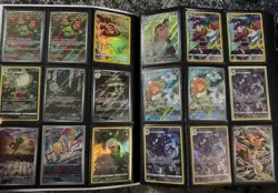 Pokemon Card Binder Lot Collection 396 Cards! Full Art, VMAX, VSTAR, & V Cards!! - Image 2