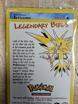 Pokemon Legendary Birds Promo Articuno Card Sealed - Image 2