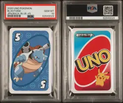 PSA 10 GEM MINT Japanese Blastoise UNO Blue 5 Pokemon Trading Card Game 2020 - Image 3