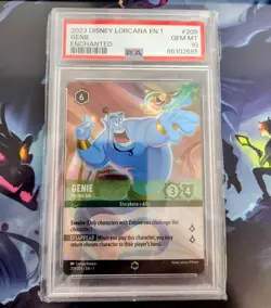 ⚔DOUBLE SWORD ERROR⚔ Genie On The Job PSA 10 Enchanted Disney Lorcana IN HAND! - Image 1
