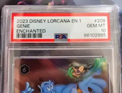 ⚔DOUBLE SWORD ERROR⚔ Genie On The Job PSA 10 Enchanted Disney Lorcana IN HAND! - Image 3