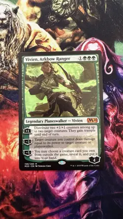 MTG Magic the Gathering Vivien, Arkbow Ranger (199/357) Core Set 2020 LP - Image 1