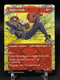Spider-Punk (0210) (Borderless) - MTG Spider Man - NM/M - Image 1