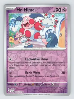 Mr. Mime - 063/162 - Pokemon TCG Temporal Forces (2024) - LP - Reverse Holo - Image 1