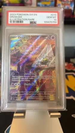 PSA 10 Pokemon Drowzee IR 210/198 Scarlet & Violet Base set - Image 1