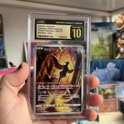 CGC 10 PRISTINE Japanese Pokemon 2022 Galarian Articuno 182/172 V. Univer S12a - Image 1