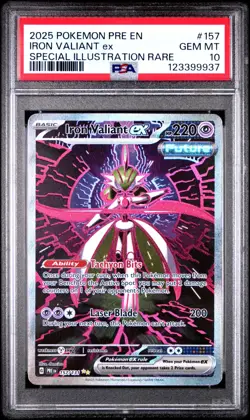 Iron Valiant ex PSA 10 SIR 157/131 Prismatic Evolutions Pokemon Gem Mint TCG - Image 1