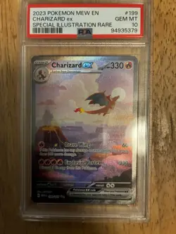 Pokemon Charizard EX 151 Special Illustration Rare Sir 199/165 PSA 10 Gem Mint - Image 1