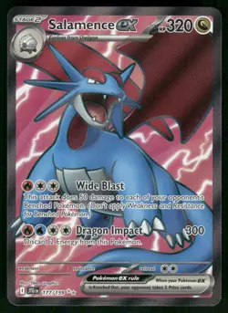 Salamence ex - 177/159 Ultra Rare Holo NM Pokemon SV09: Journey Together - Image 1