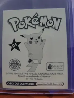 SCYTHER STICKER #S19 POKEMON SERIES 1 COLLECTION MERLIN 1999 HOLO / FOIL - Image 2