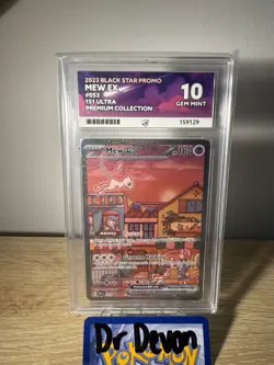 Pokemon Mew EX SVP 053 Pokemon 151 UPC Promo ACE 10 Gem Mint - Image 1