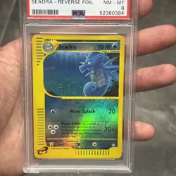 Pokemon Aquapolis 2003 Seadra 58/147 Reverse Holo PSA 8 - Image 5