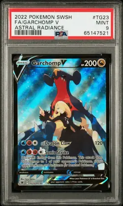Garchomp V TG23 - Pokemon Astral Radiance Trainer Gallery PSA 9 - Image 1