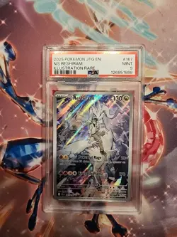 Pokemon TCG N's Reshiram 167/159 Journey Together Holo IR PSA 9 - Image 1