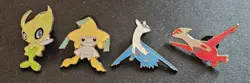 Celebi Jirachi Latios Latias Official Pokemon Center Pin Collection New Unused - Image 1