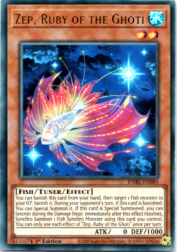 Zep, Ruby of the Ghoti - DABL-EN085 - Ultra Rare - 1st Edition Yugioh - Image 1