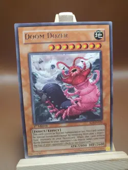 LP Yugioh Doom Dozer SOI-EN024 Rare 1st Edition - Image 1