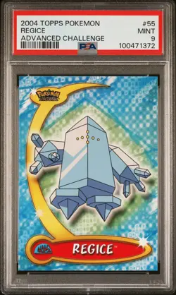 REGICE - TOPPS - ADVANCED CHALLENGE - PSA 9 - POKEMON CARD - 2004 - Image 1