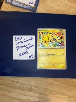 Pokemon Pikachu TCG Promo Card SVP 225 2025 World Championships - Image 1