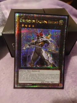Evilswarm Exciton Knight Quarter Century Secret Rare Card RA04-EN212 - Image 1