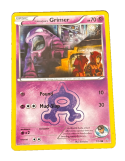 Team Aqua's Grimer 7/34 Double Crisis Regular Pokemon Card - Image 1